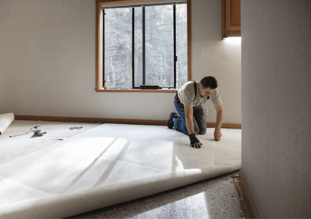 carpet and wallpaper work